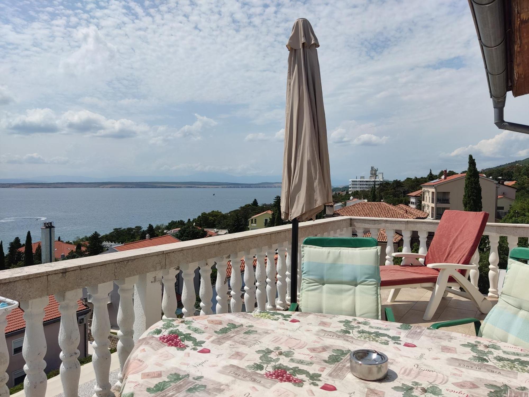 Panorama View Close Sandy Beach 100M To Talasoterapija, Crikvenica Luaran gambar